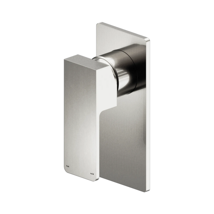 Celia Shower Mixer Rectangular Backplate (Brushed Nickel)