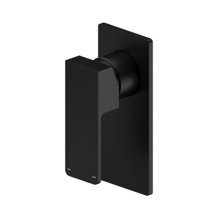 Celia Shower Mixer Rectangular Backplate (Matte Black)