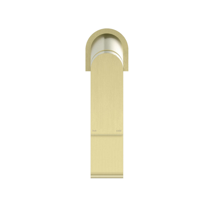 Bianca Basin Mixer Brushed Gold Paddle Shape