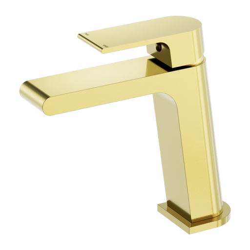 Bianca Basin Mixer Brushed Gold Left Facing