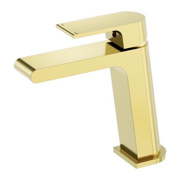 Bianca Basin Mixer Brushed Gold Left Facing