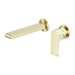 Bianca Wall Basin/Bath Mixer Separate Back Plate 187mm Spout (Brushed Gold)