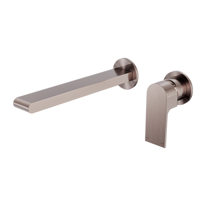Bianca Wall Basin/Bath Mixer Separate Back Plate 230mm Spout (Brushed Bronze)