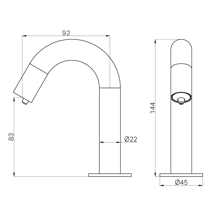 Specification Line drawing