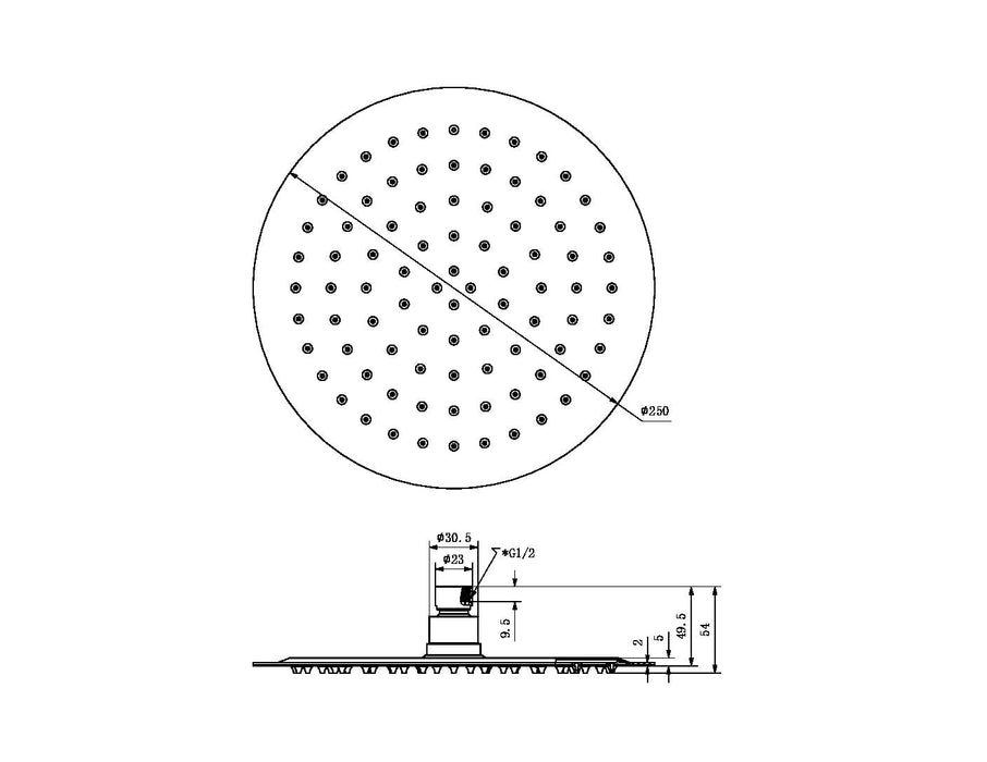Specification Line Drawing