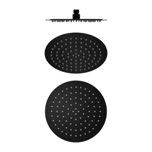 Nero 250mm Round Shower Rose (Matte Black)
