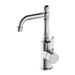 York Basin Mixer with Standard Spout (Chrome) with White Lever