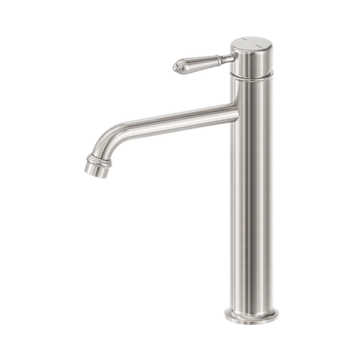 York Tall Straight Basin Mixer (Brushed Nickel)