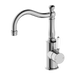 York Basin Mixer with Hook Spout (Chrome) with White Lever by Nero Tapware