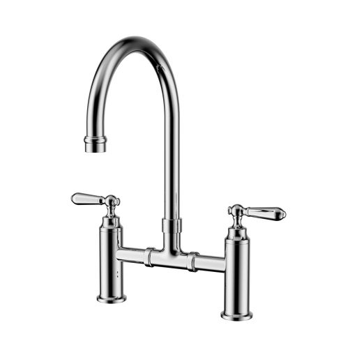 York Exposed Kitchen Mixer Sink Bridge Set (Chrome)