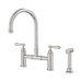 York Exposed Kitchen Mixer Sink Bridge Set with Hand Spray (Brushed Nickel)