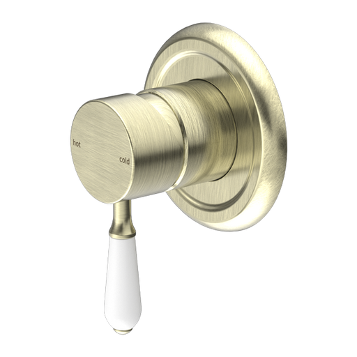 York Wall Mixer with White Lever