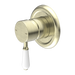 York Wall Mixer with White Lever