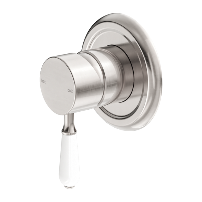 York Wall Mixer (White Porcelain)