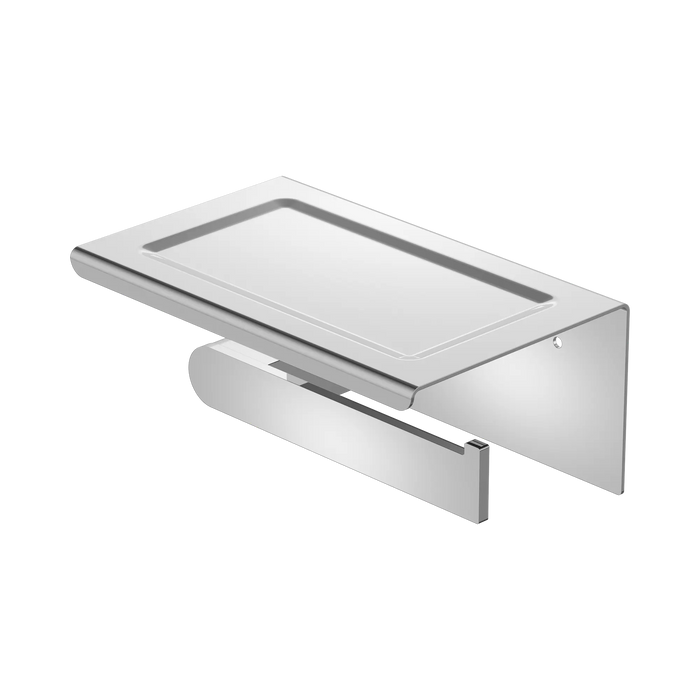 Bianca Toilet Roll Holder with Phone Holder (Chrome)
