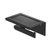 Bianca Toilet Roll Holder with Phone Holder (Matte Black)