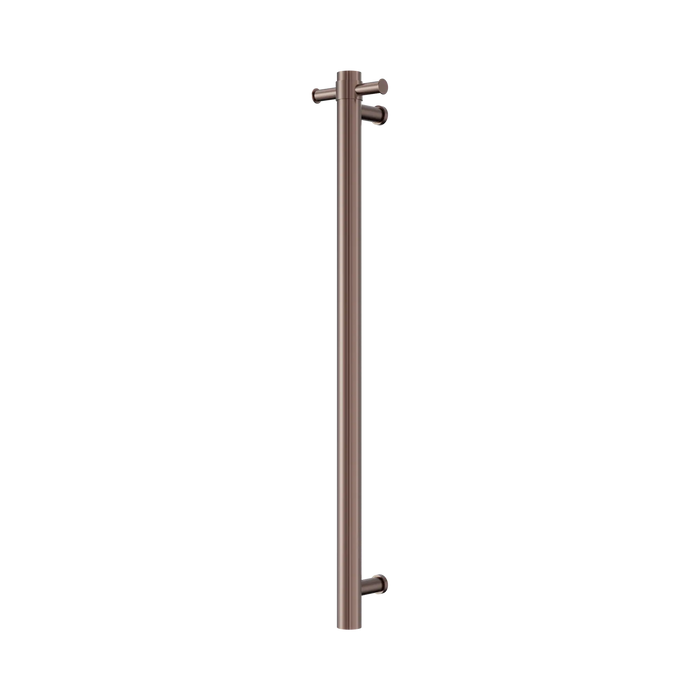 Mecca 240V Single Vertical Heated Towel Rail (Brushed Bronze)