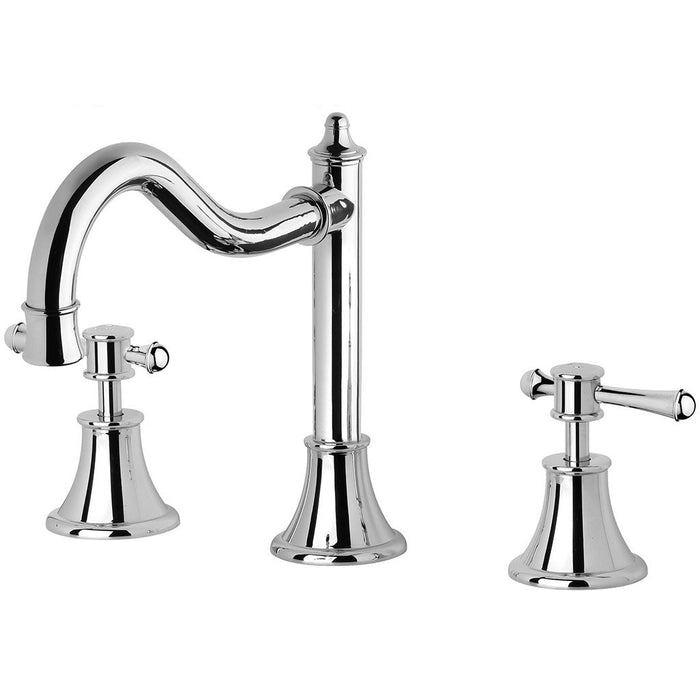 Phoenix Tapware Nostalgia Lever Basin Set Shepherds Crook (Chrome) NS104LCHR