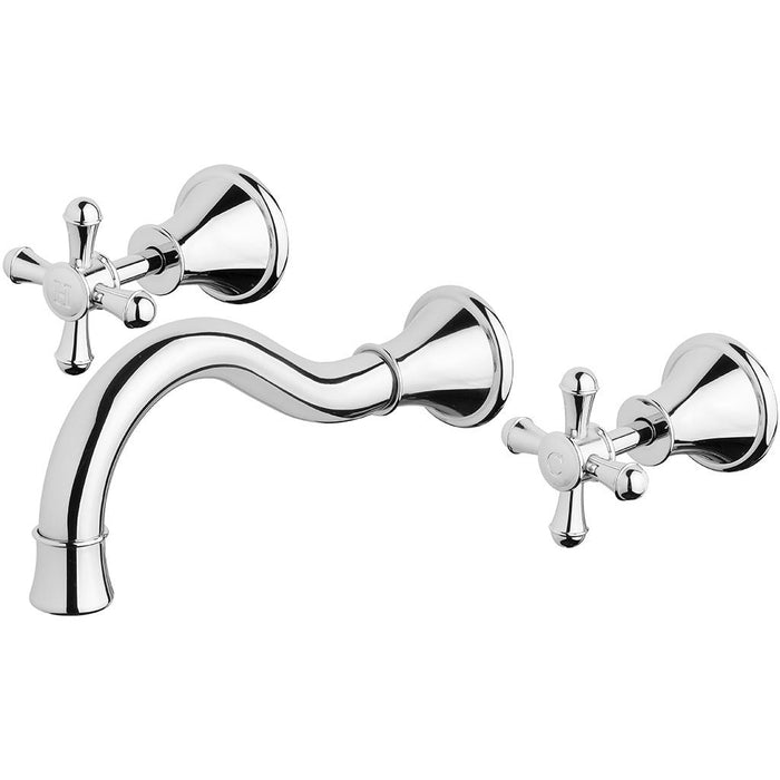 Phoenix Tapware Nostalgia Bath Set 180mm Shepherds Crook (Chrome) NS111CHR