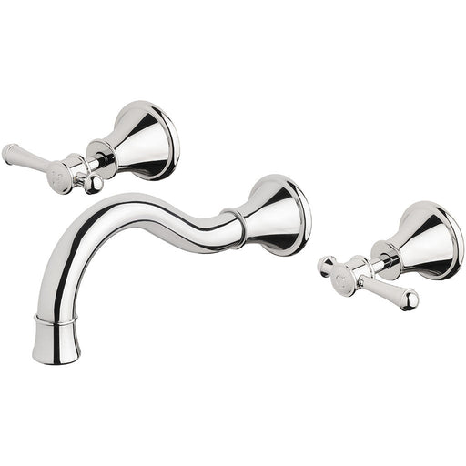 Phoenix Tapware Nostalgia Lever Bath Set 180mm Shepherds Crook (Chrome) NS111LCHR