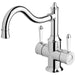 Phoenix Tapware Nostalgia Twin Handle Sink Mixer 220mm Shepherds (Chrome & White) NS714-62