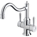 Phoenix Tapware Nostalgia Twin Handle Sink Mixer 220mm Shepherds Crook (Chrome) NS714CHR