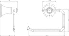 Nostalgia Toilet Roll Holder (Line Drawing)