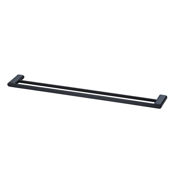Oliveri Madrid Double Towel Rail 800mm (Matte Black)