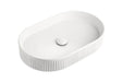 Pill Fluted Above Counter Basin Gloss White