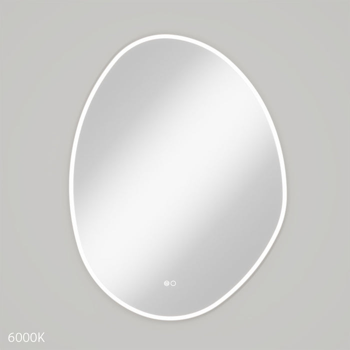 Fienza Pebble Asymmetrical LED Mirror 700x920mm