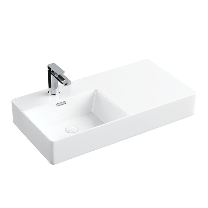 Fienza Petra 800 Wall Basin (Left-Hand Bowl)