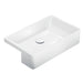 Fienza Petra Ceramic Semi-Recessed Basin No Tap Hole