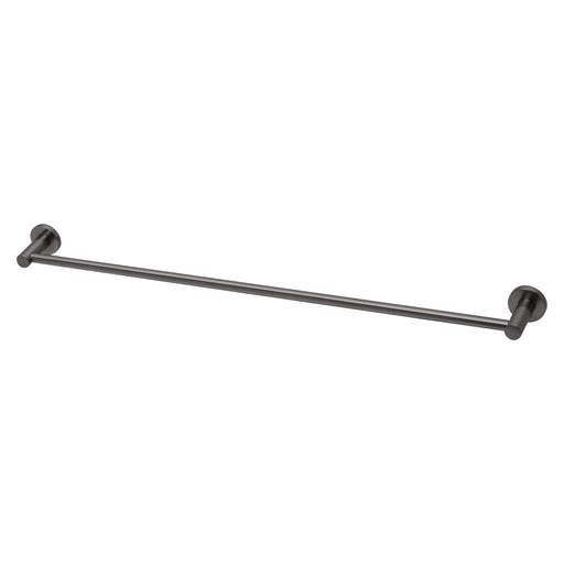 Radii Single Towel Rail 800mm (Round) (Brushed Carbon)