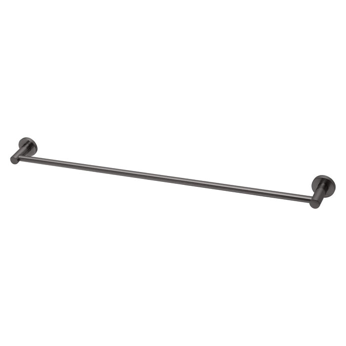 Radii Single Towel Rail 800mm (Round) (Brushed Carbon)