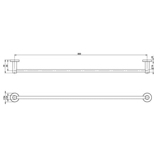 Specification line drawing