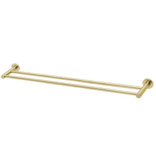 Phoenix Tapware Radii Double Towel Rail 800mm (Round) (Brushed Gold) RA812-12