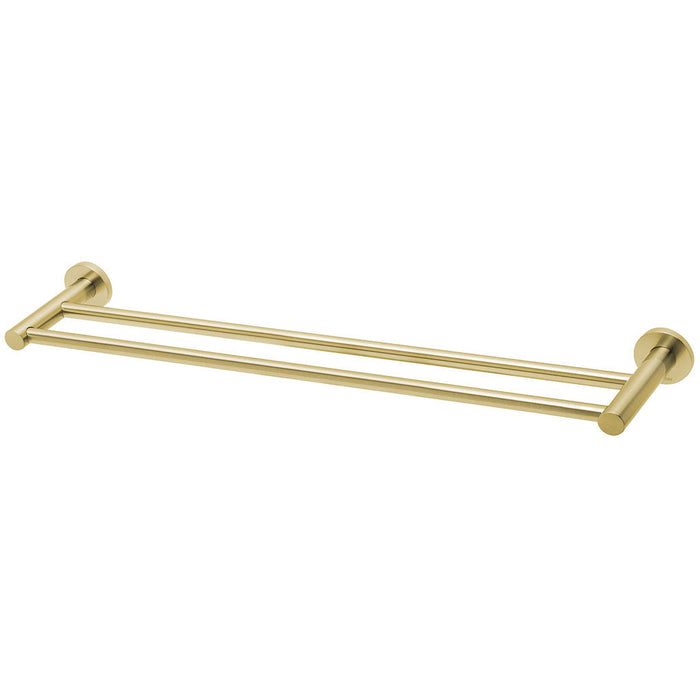 Phoenix Tapware Radii Double Towel Rail 600mm (Round) (Brushed Gold) RA813-12