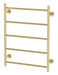 Radii Heated Towel Ladder 550 x 740mm (Round) (Brushed Gold) by Phoenix Tapware