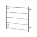 Radii Heated Towel Ladder 750x740mm (Chrome) with the square plates installed