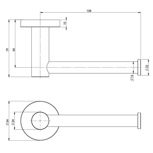 Specification line drawing