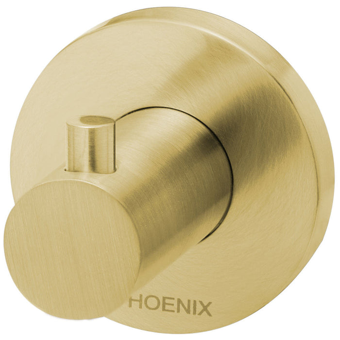 Phoenix Tapware Radii Robe Hook (Round) (Brushed Gold) RA897-12