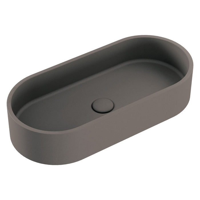 Fienza Jada Pill Concrete Above Counter Basin (Warm Grey)