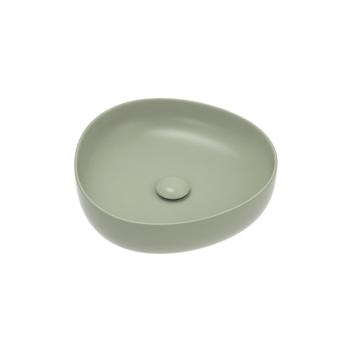 Fienza Pebble Small Above Counter Basin (Matte olive)