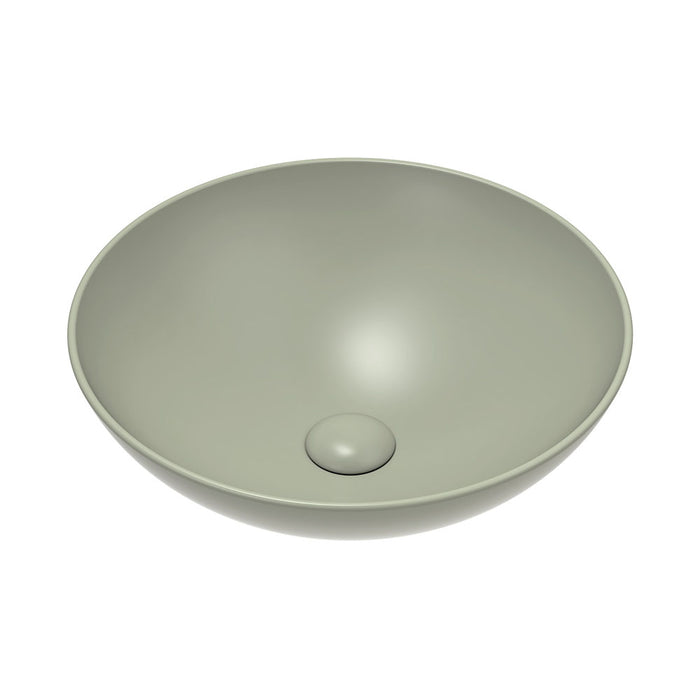 Fienza Aluca Round Above Counter Basin (Matte Olive)