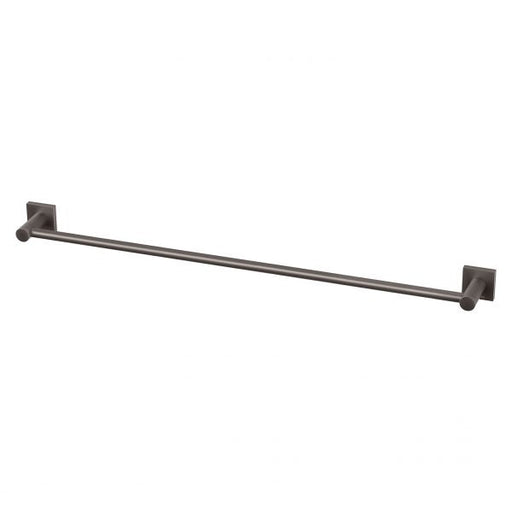 Radii Single Towel Rail 800mm (Square) (Brushed Carbon)