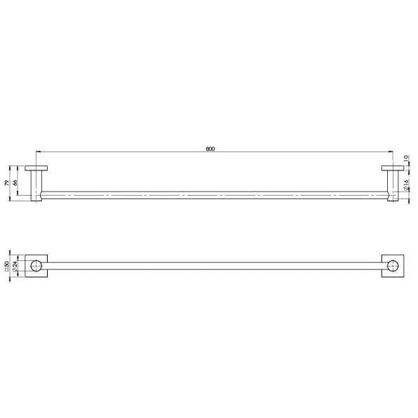 Specification line drawing