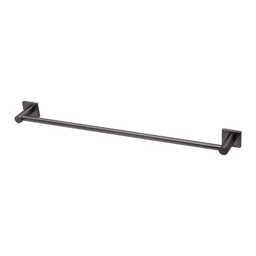 Radii Single Towel Rail 600mm (Square) (Brushed Carbon)