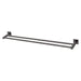 Radii Double Towel Rail 800mm (Square) (Brushed Carbon)