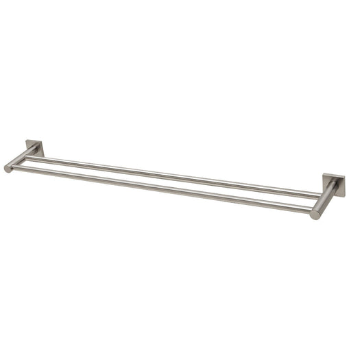 Phoenix Tapware Radii Double Towel Rail 800mm (Square) (Brushed Nickel) RS812BN