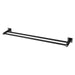 Radii Double Towel Rail 800mm (Square) (Matte Black)